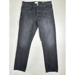 Frame Le Slouch Straight Leg Jeans Black Wash Women's Size 27